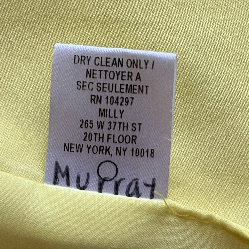 MILLY | Ruffled Hem Geneva Mini Dress in Neon Yellow | Size 6 - Picture 12 of 12